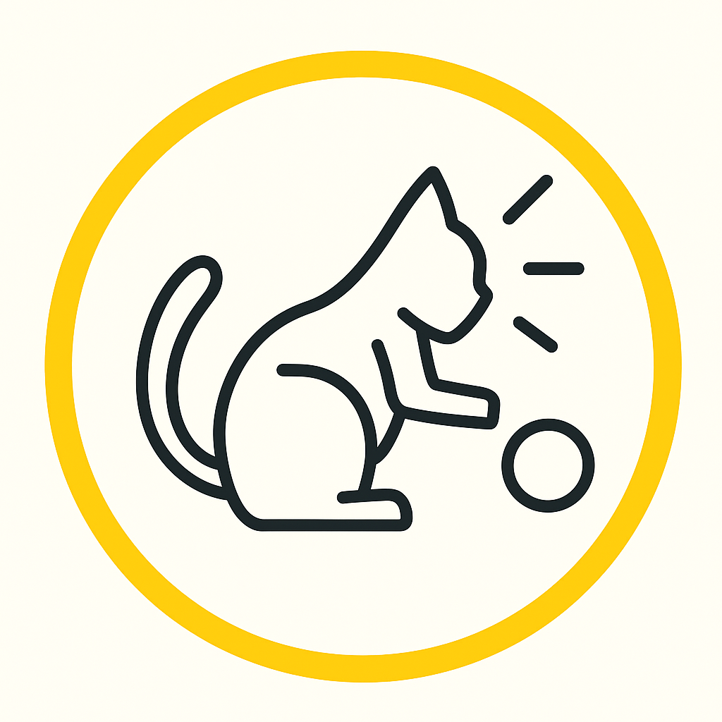 Playing cat icon