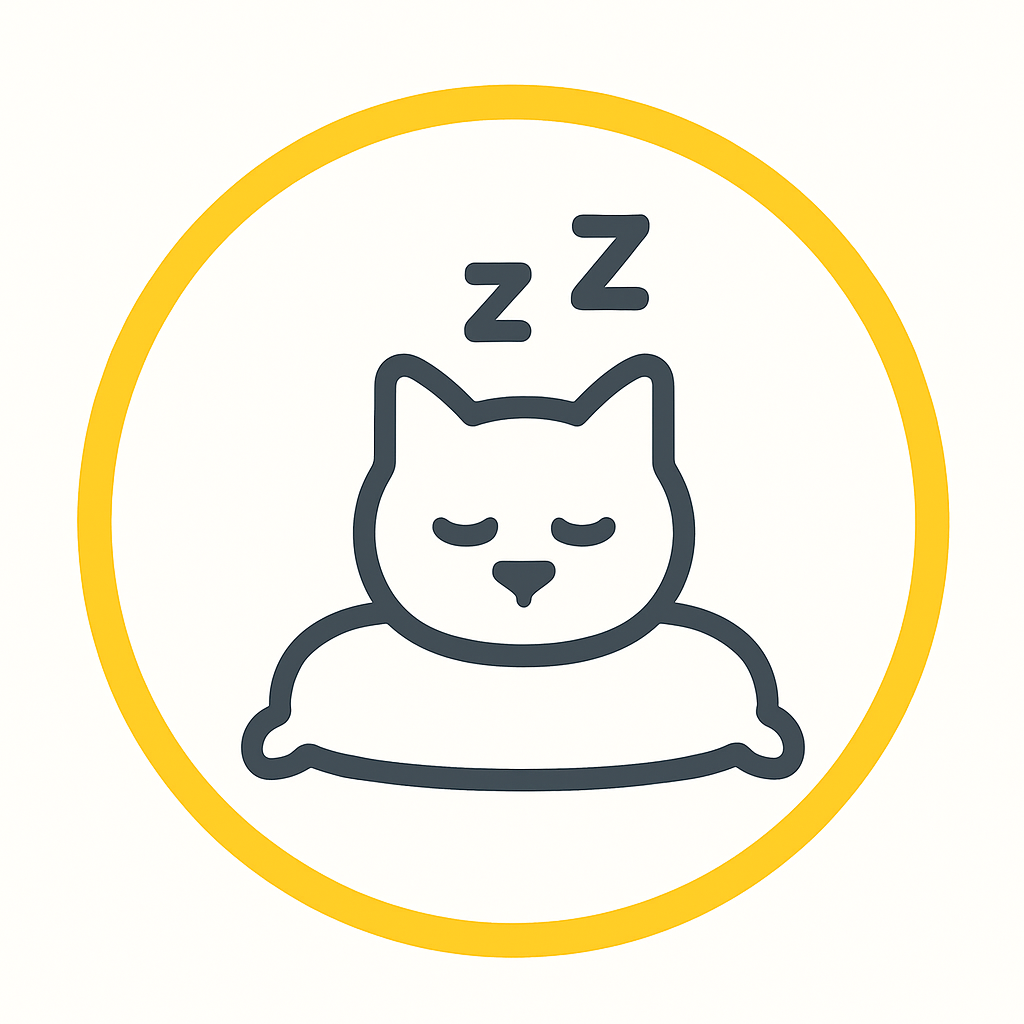 Sleeping cat icon